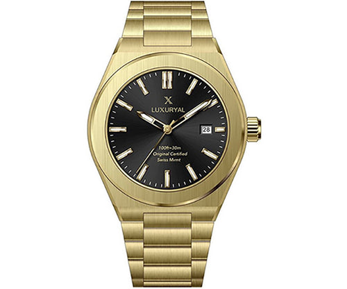Golden Luxuryal Watch (Swiss Movement)