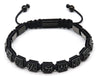 Luxury Black Squares With Macrame Cord