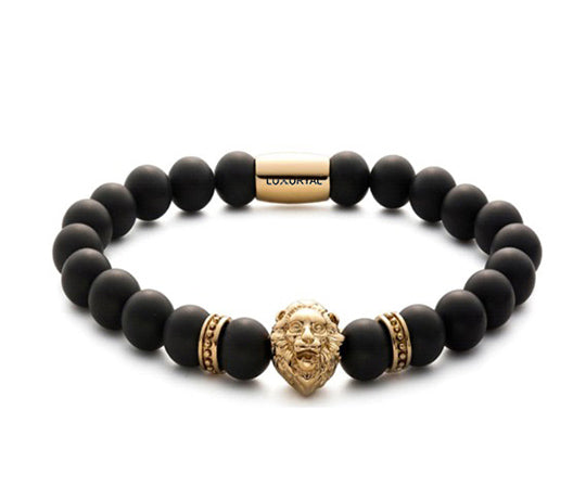 Golden Lion Head With Black Matte Luxury Design