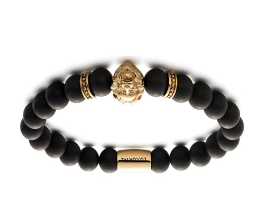 Golden Lion Head With Black Matte Luxury Design