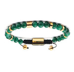 Golden Green Jade Lucky Bracelet