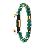 Golden Green Jade Lucky Bracelet