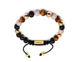 Tiger Eye & Black Onyx Stones Luxury Bracelet