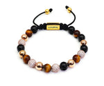 Tiger Eye & Black Onyx Stones Luxury Bracelet