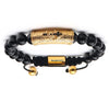 Golden Tube Luxury Design With Black Onyx Stones