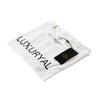 WHITE WITH BLACK LOGO LUXURIOUS T-SHIRT